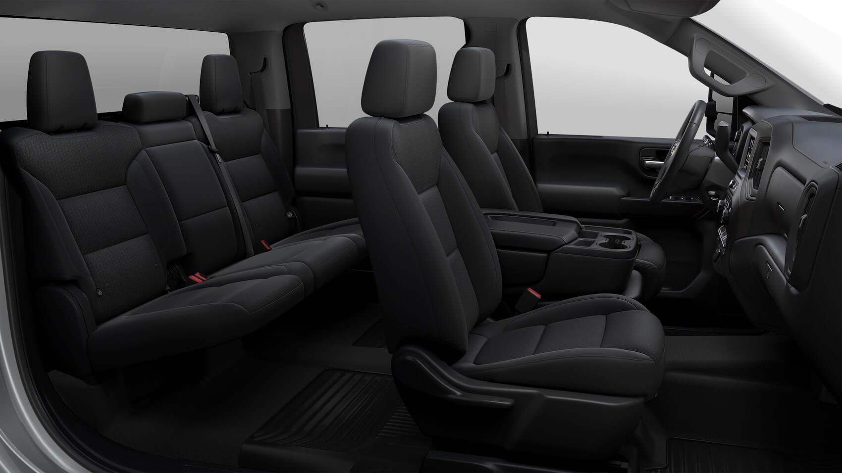 Chevy Silverado 3500 black Interior Seating