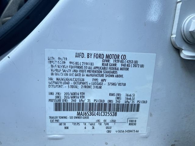 2020 Ford EcoSport SE