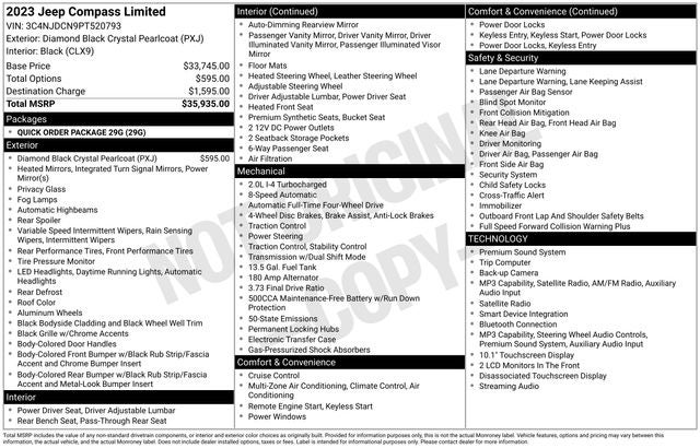 2023 Jeep Compass Limited 4x4