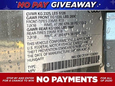 2023 Audi Q3 Premium 45 TFSI S line quattro Tiptronic