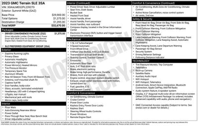 2023 GMC Terrain SLE