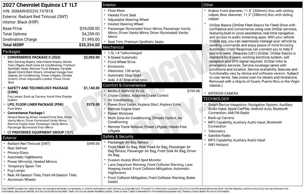 2027 Chevrolet Equinox LT
