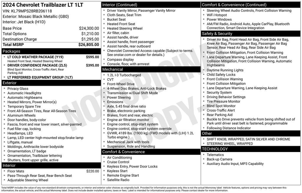 2024 Chevrolet TrailBlazer LT