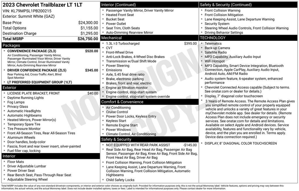 2023 Chevrolet TrailBlazer LT
