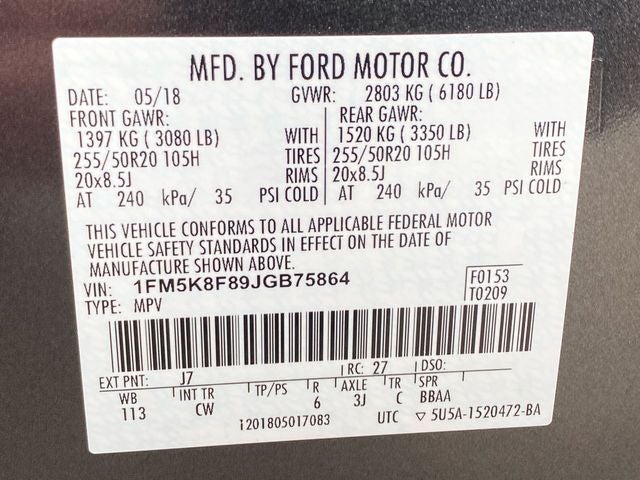 2018 Ford Explorer Limited