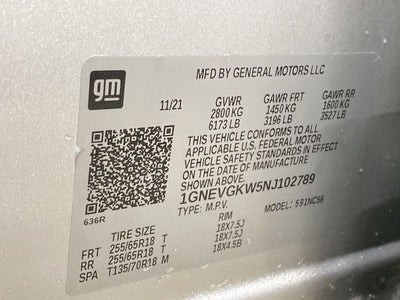 2022 Chevrolet Traverse LT 1LT