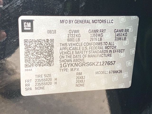 2019 Cadillac XT5 Platinum