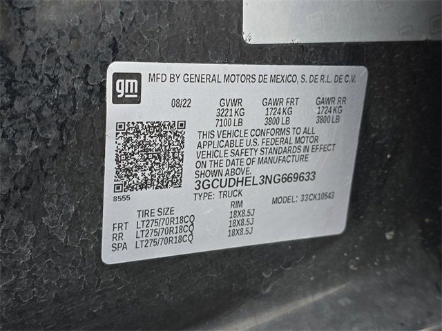 2022 Chevrolet Silverado 1500 ZR2