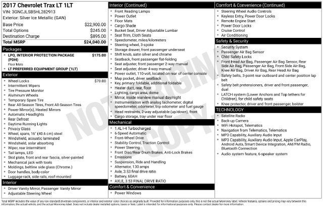 2017 Chevrolet Trax LT