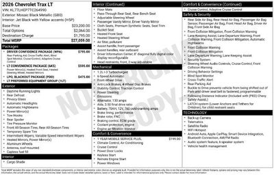 2026 Chevrolet Trax LT