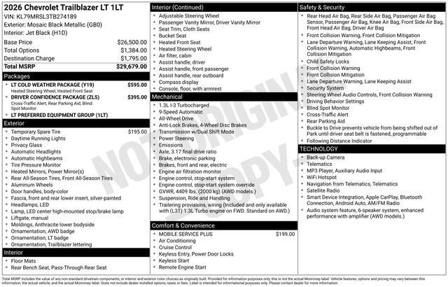 2026 Chevrolet Trailblazer LT