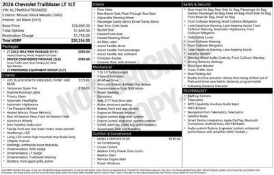 2026 Chevrolet Trailblazer LT