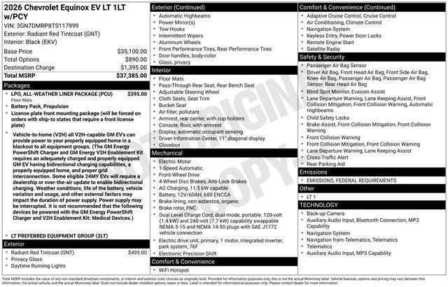 2026 Chevrolet Equinox EV LT