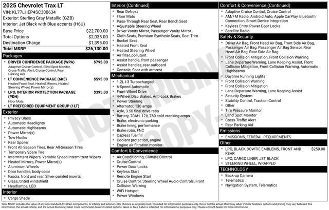 2025 Chevrolet Trax LT