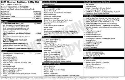 2025 Chevrolet Trailblazer ACTIV