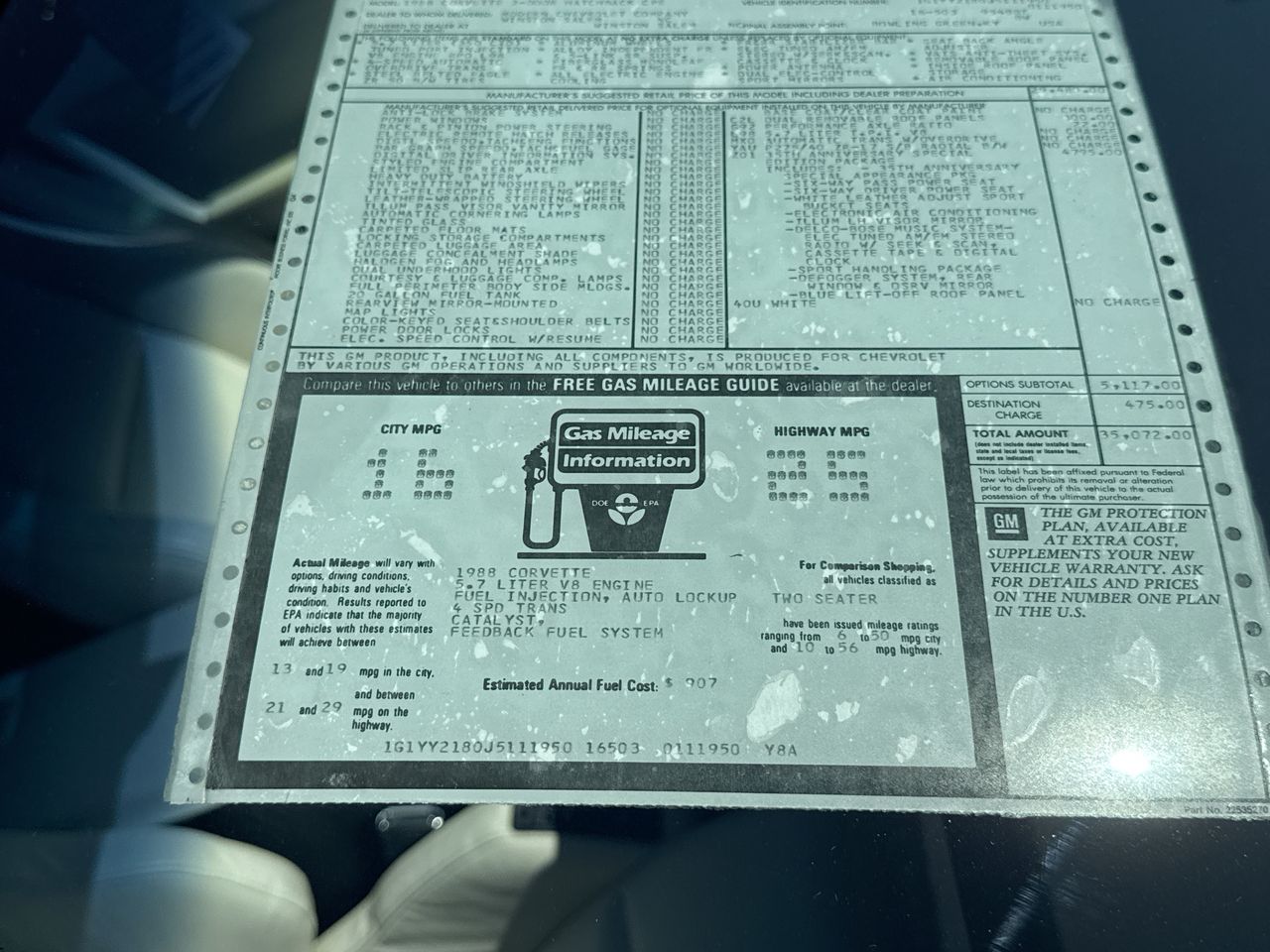 1988 Chevrolet Corvette NA